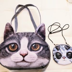 Miwo X-dolls Cat Handbag with matching coin purse
